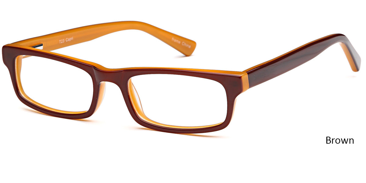 Brown Capri Trendy T23 Eyeglasses