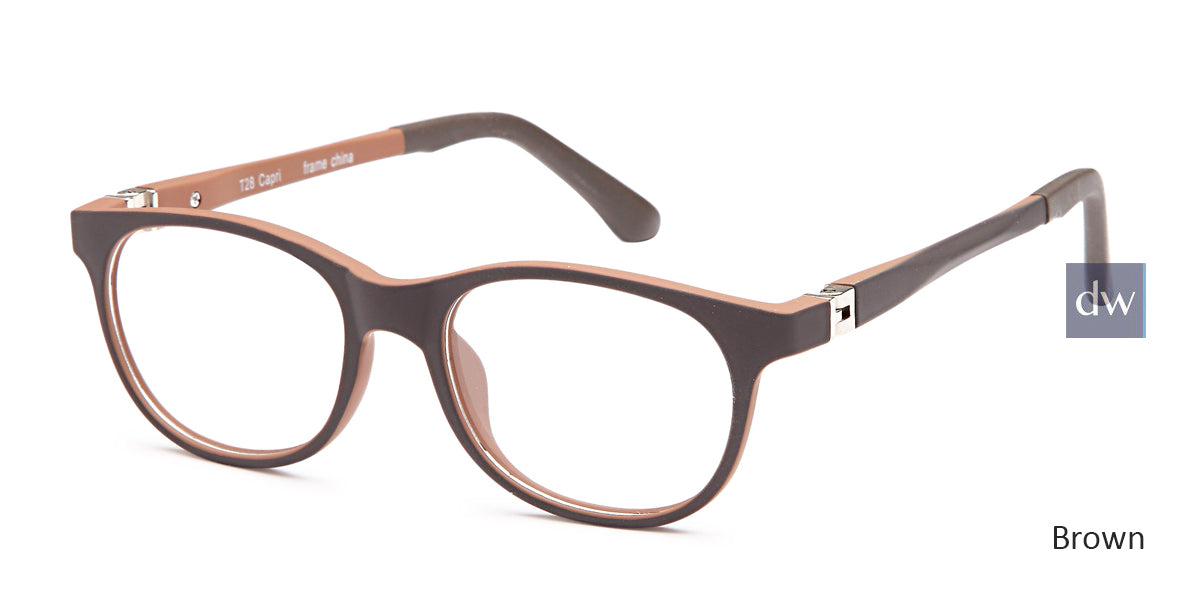 Brown Capri Trendy T28 Eyeglasses