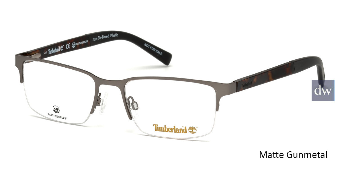 Matte Gunmetal Timberland TB1585 Eyeglasses.