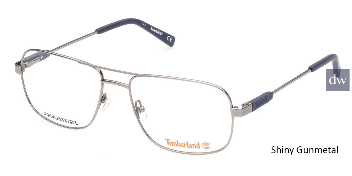 Shiny Gunmetal Timberland TB1676 Eyeglasses