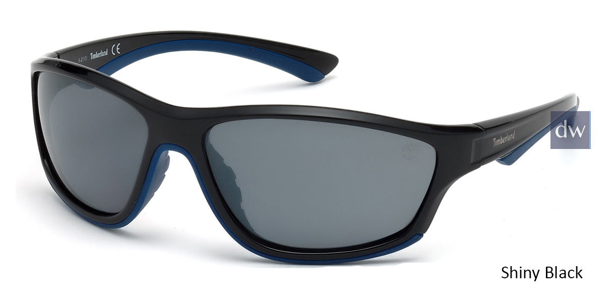 Shiny Black Timberland TB9045 Sunglasses.