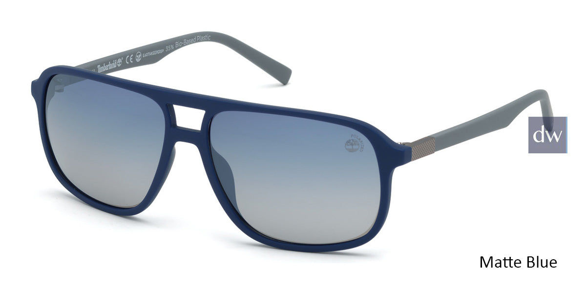 Matte Blue Timberland TB9200 Sunglasses.