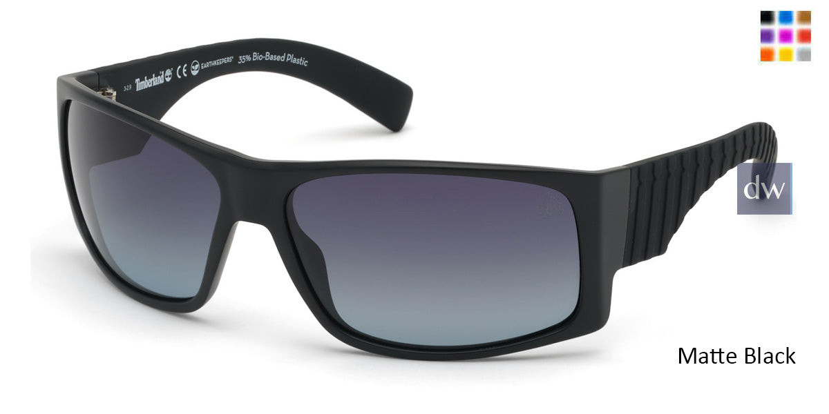 Matte Black Timberland TB9215 Sunglasses