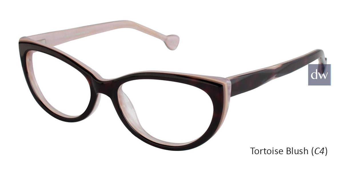 Tortoise Blush (C4) Lisa Loeb Heart Beat Eyeglasses.