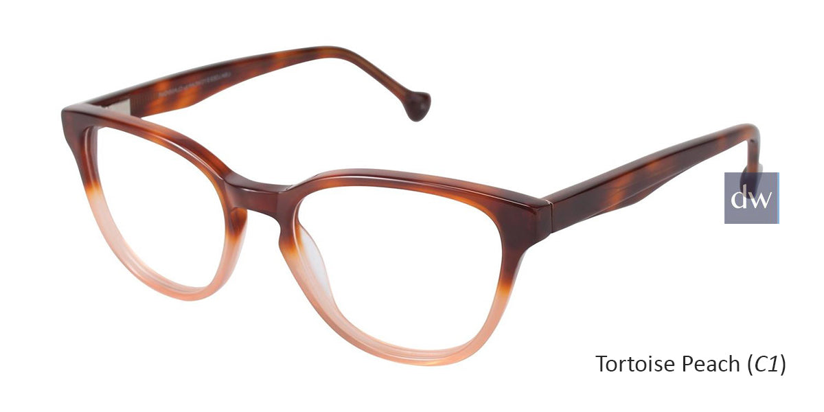 Tortoise Peach (C1) Lisa Loeb Kiss Eyeglasses