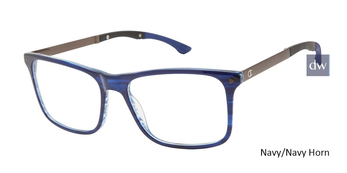 Navy/Navy c03 Horn Champion Tril Eyeglasses.