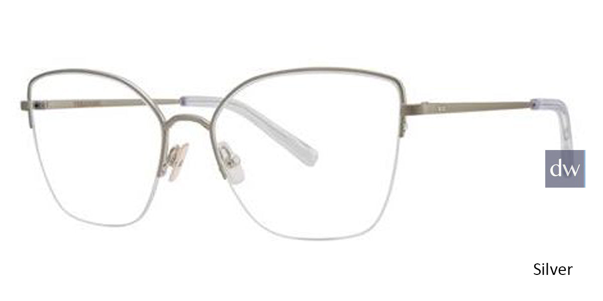 Silver Vera Wang V556 Eyeglasses.