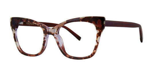 Amethyst Tortoise Vera Wang V558 Eyeglasses.