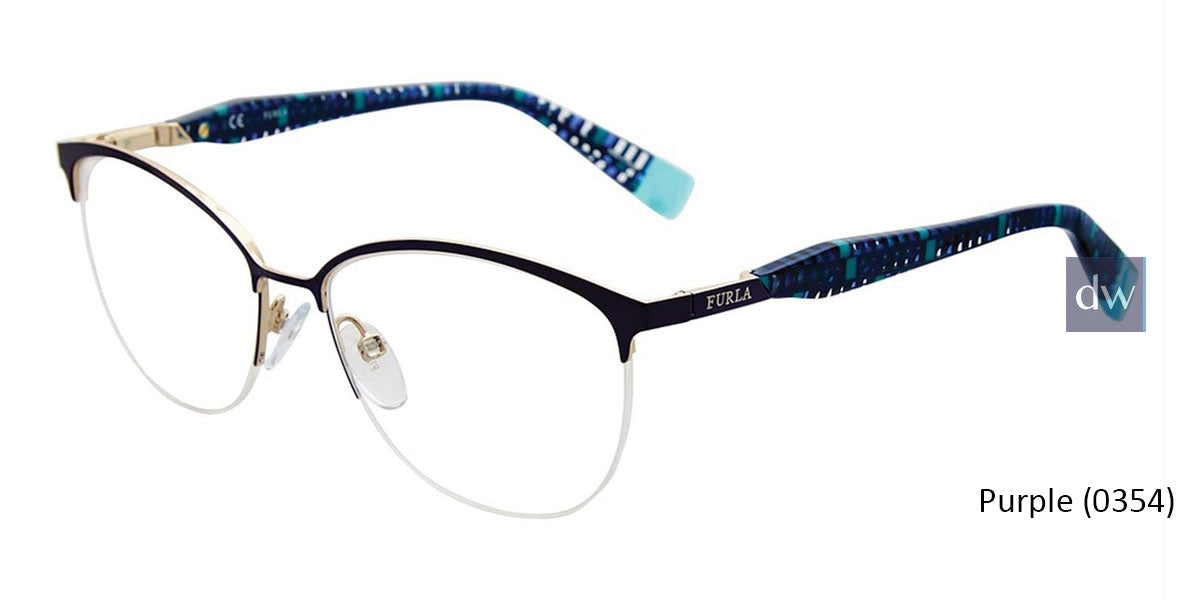 Purple (0354) Furla VFU079 Eyeglasses