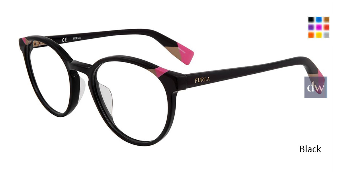 Black 0700Y Furla VFU251 Eyeglasses Teenager.