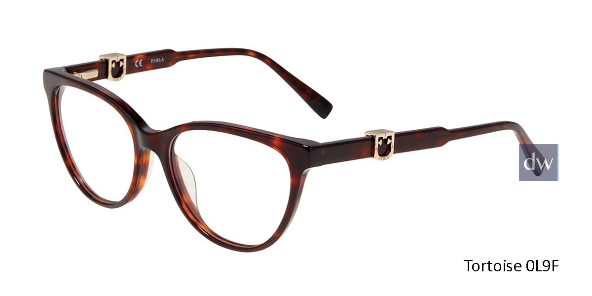 Tortoise 0L9F Furla VFU353 Eyeglasses.