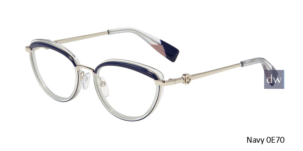 Navy 0E70 Furla VFU357 Eyeglasses.