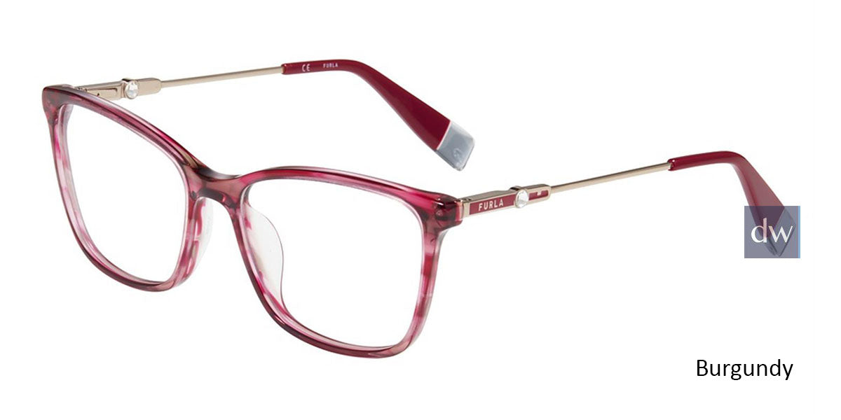Burgundy Furla VFU390S Eyeglasses