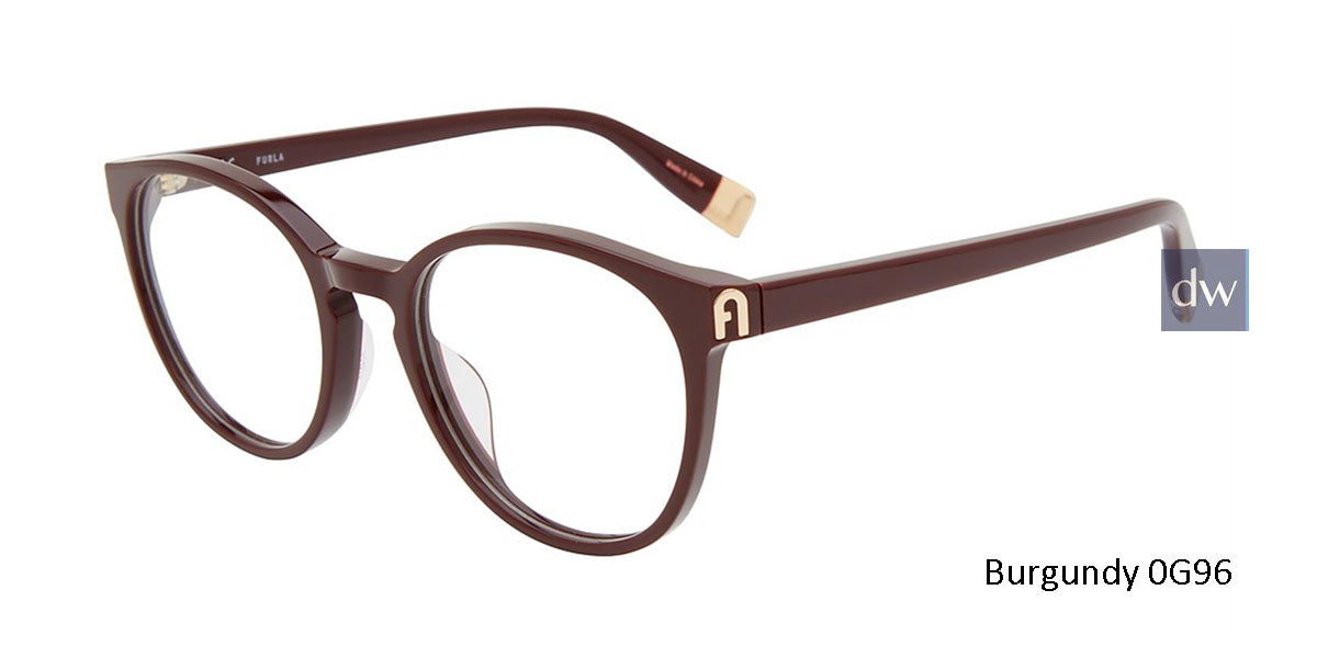 Burgundy 0G96 Furla VFU393 Eyeglasses.