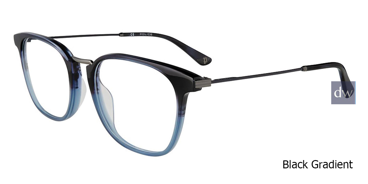 Blue Gradient Police VPL686 Eyeglasses.
