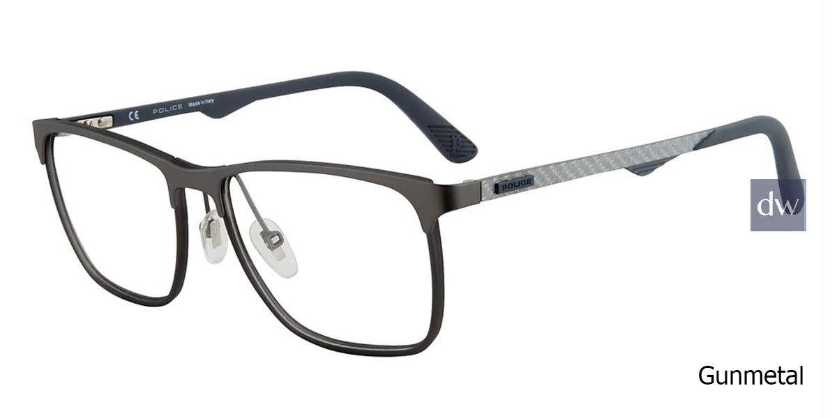 Gunmetal Police VPL692 Eyeglasses.