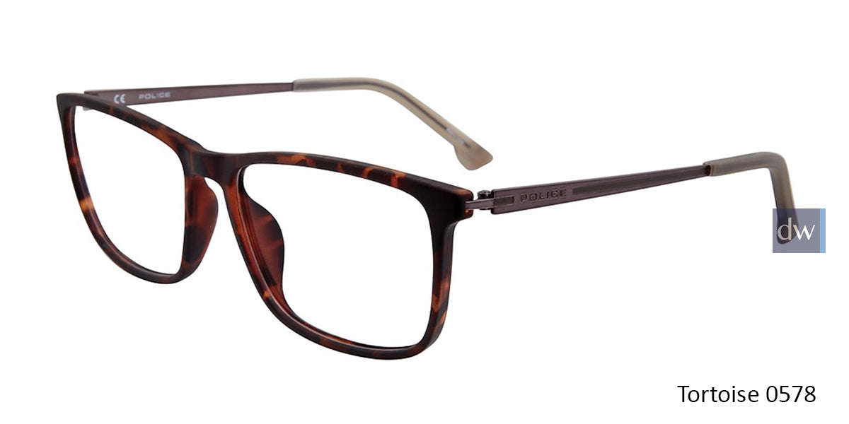 Tortoise 0578 Police VPL799 Eyeglasses.