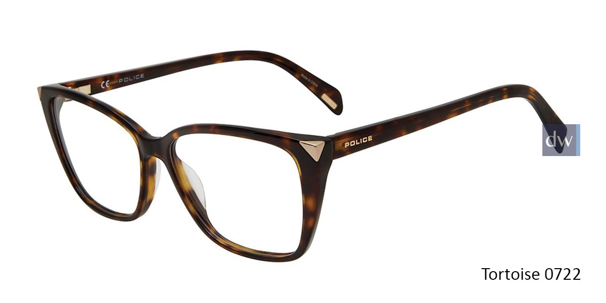 Tortoise 0722 Police VPL929 Eyeglasses.