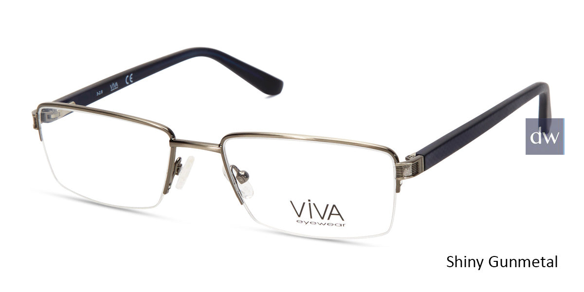 Shiny Gunmetal Viva VV4039 Eyeglasses.