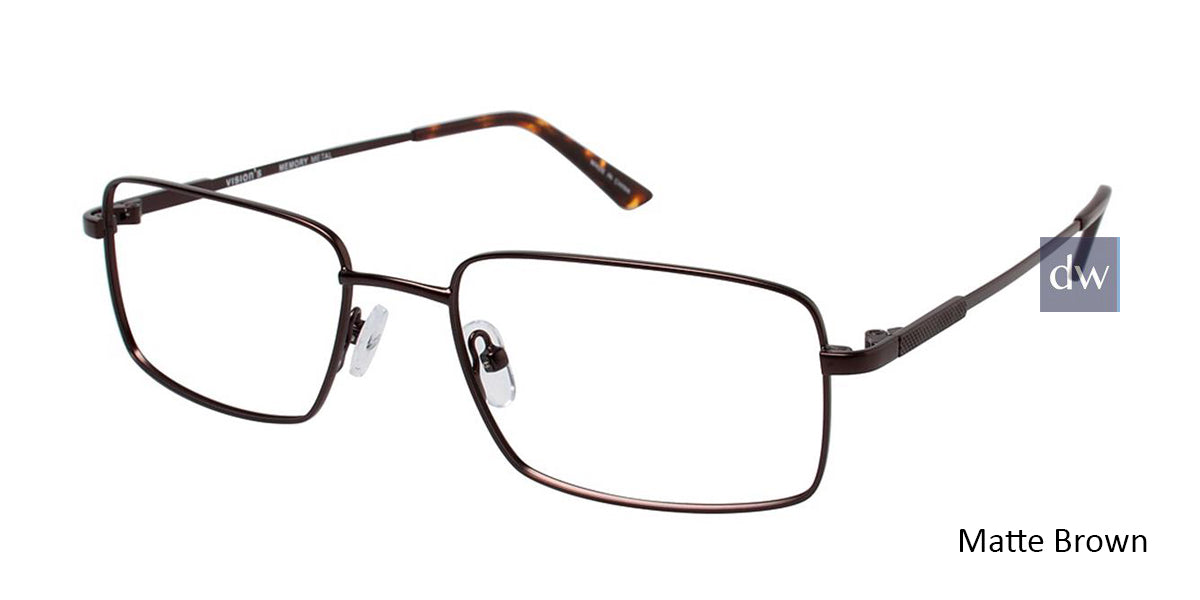 Matte Brown (c02) Vision's 216 Eyeglasses.