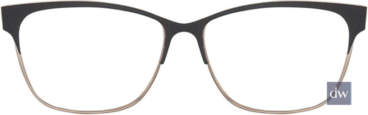 Matte Black/Gld (c01) Vision's 233 Eyeglasses.