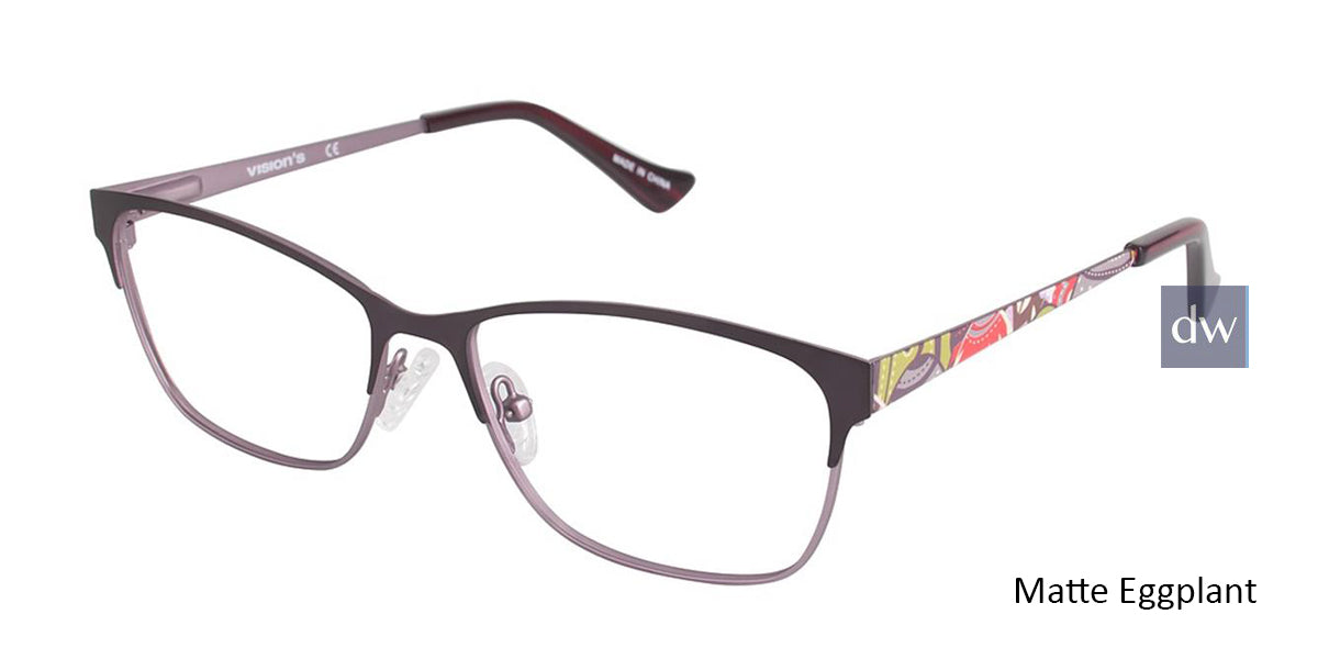 Matte Eggplant (c02) Vision's 233 Eyeglasses.