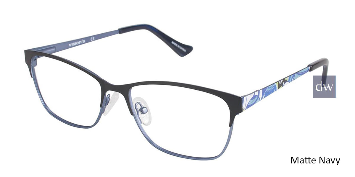Matte Navy (c03) Vision's 233 Eyeglasses.