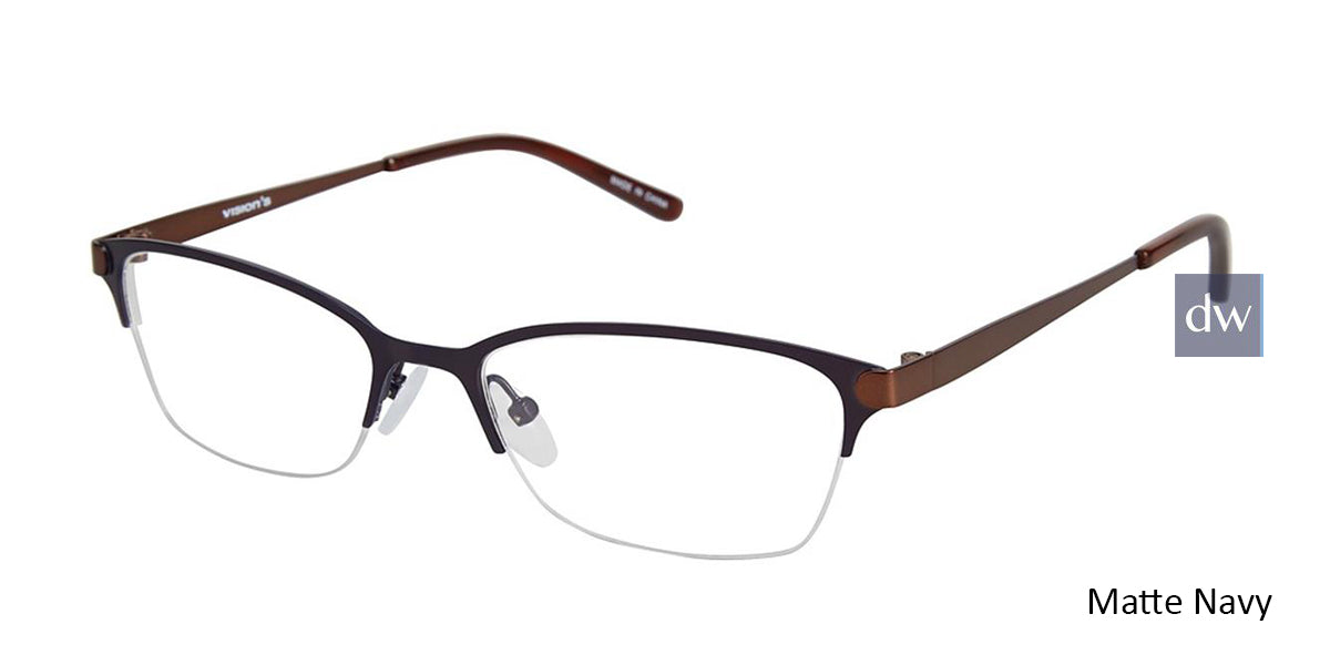 Matte Navy (c03) Vision's 235 Eyeglasses.