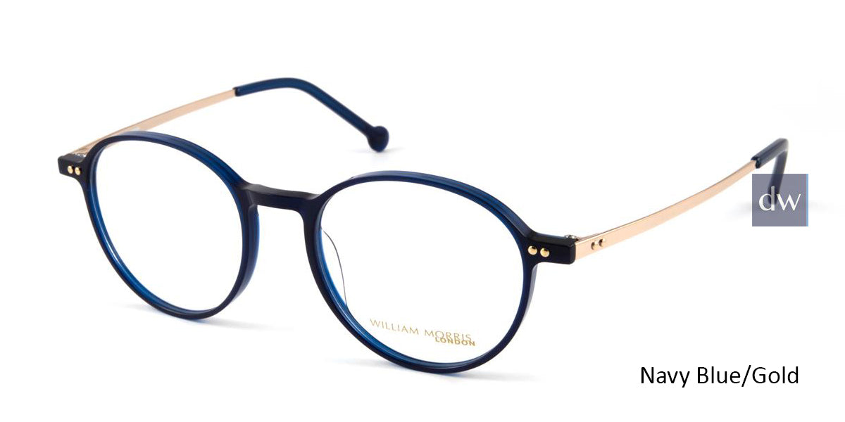 Navy Blue/Gold William Morris London WM50112 Eyeglasses - Teenager.
