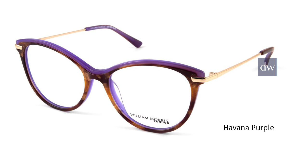 Havana Purple William Morris London WM50116 Eyeglasses.