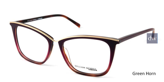 Green Horn William Morris London WM50117 Eyeglasses.