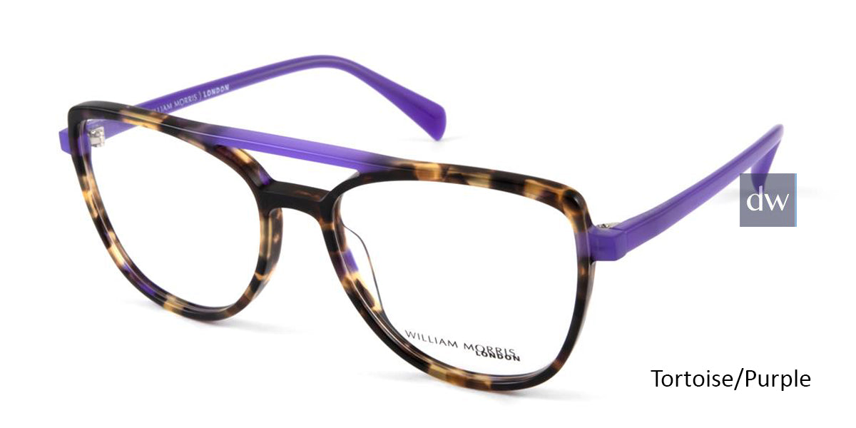 Tortoise/Purple William Morris London WM50118 Eyeglasses.