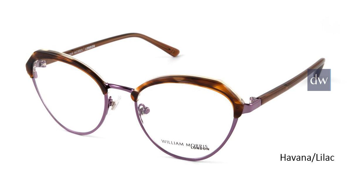 Havana/Lilac William Morris London WM50123 Eyeglasses.