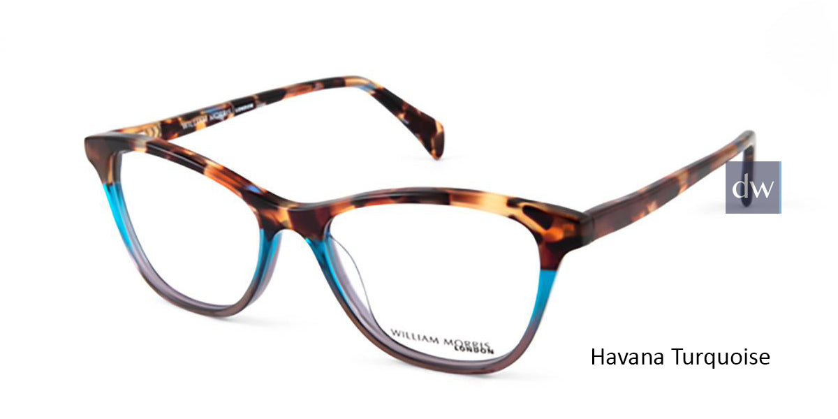 Havana Turquoise William Morris London WM50124 Eyeglasses.