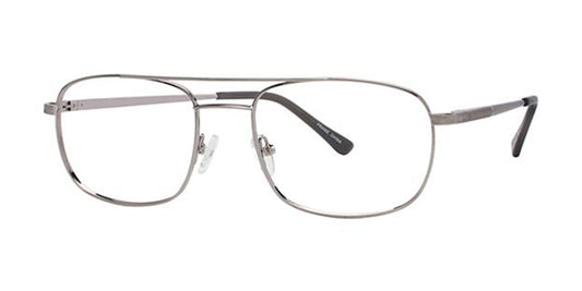 Light Gunmetal Elan Warden Eyeglasses.