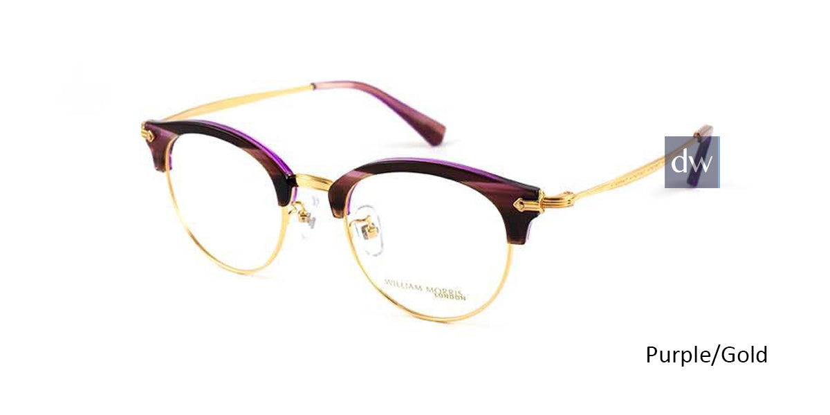 Purple/Gold William Morris London WM50028 Eyeglasses - Teenager.