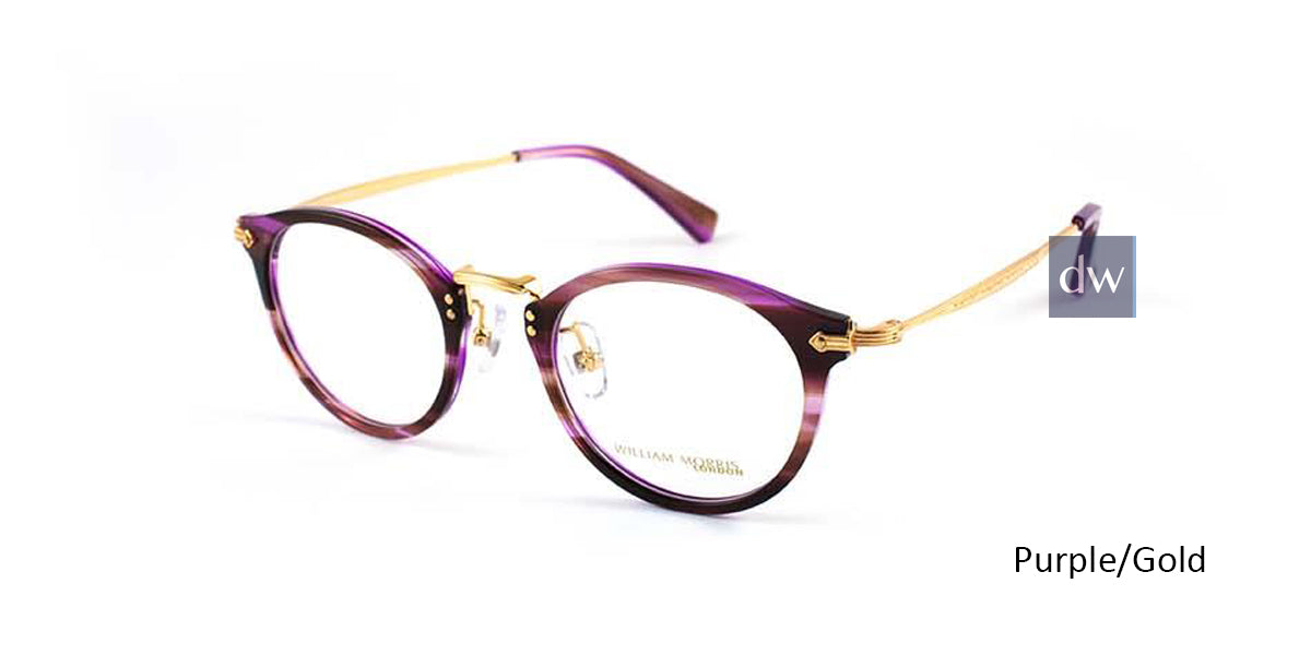 Purple/Gold William Morris London WM50029 Eyeglasses - Teenager.