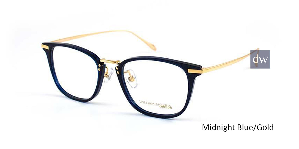 Midnight Blue/Gold William Morris London WM50030 Eyeglasses.