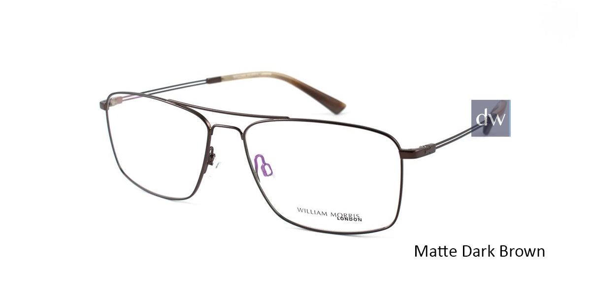 Matte Dark Brown William Morris London WM50074 Eyeglasses.