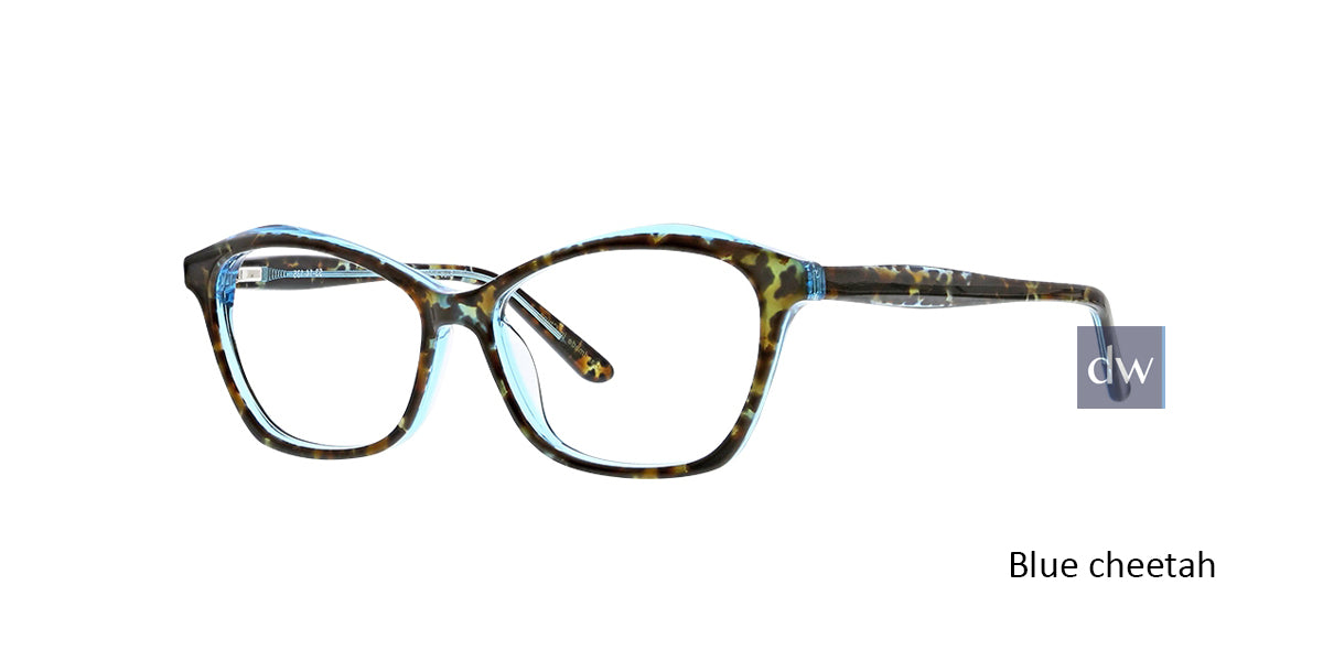 Blue Cheetah Xoxo Edin Eyeglasses.
