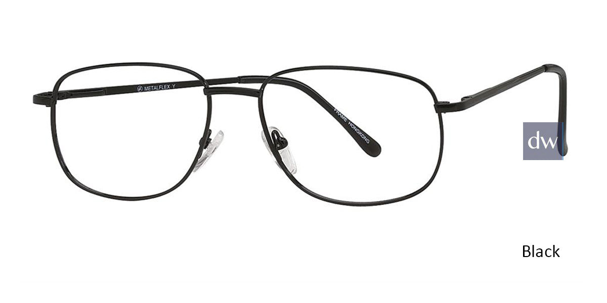 Black Vivid Metalflex Y Eyeglasses.