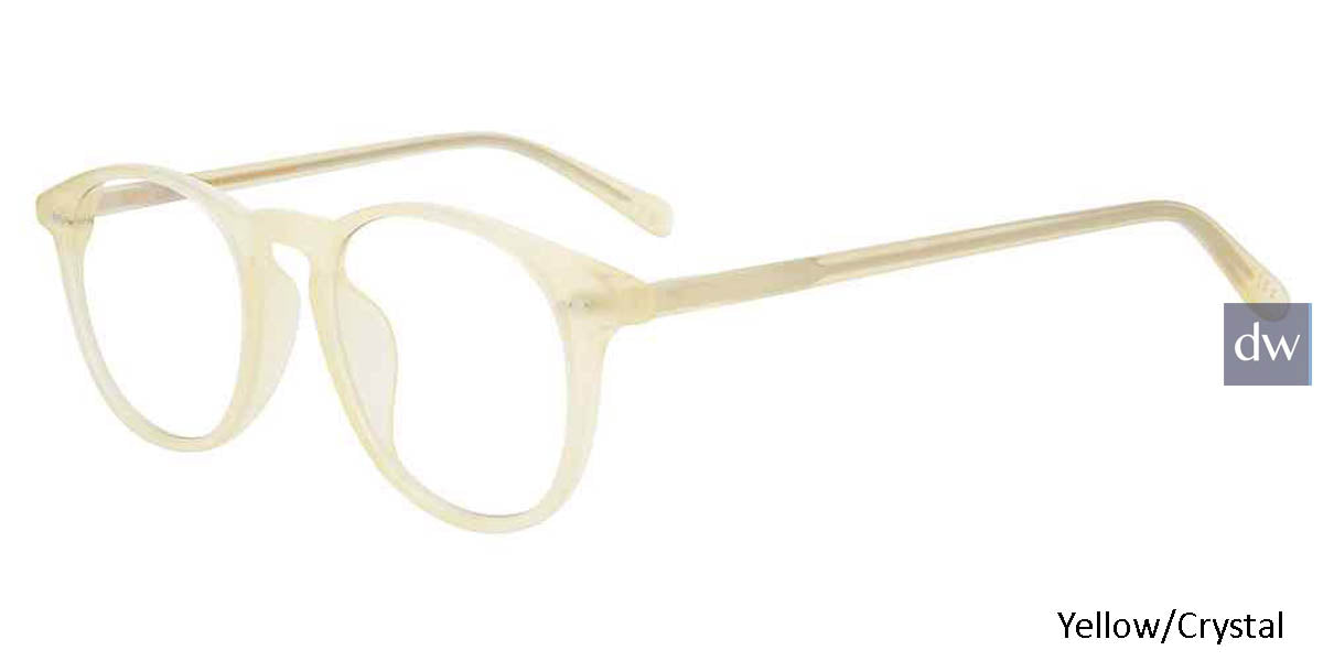 Yellow/Crystal Diff Jaxson Eyeglasses - Teenager