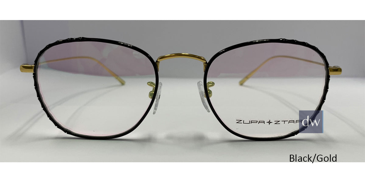 Black/Gold Zupa Ztar Zz 5442B Eyeglasses.