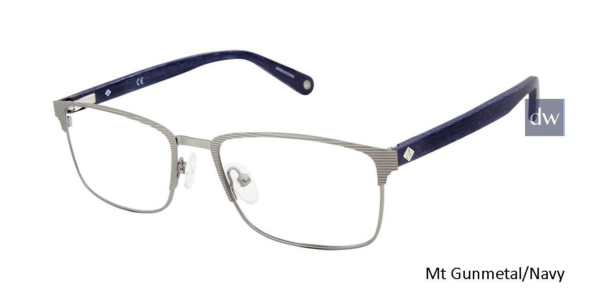 Mt Gunmetal/Navy Sperry BAYVIEW Eyeglasses.