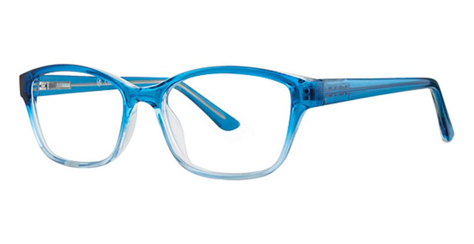 Blue Fade:
Vivid Metro 37 Soft Square Eyeglasses in Blue Fade — women's full acetate frame