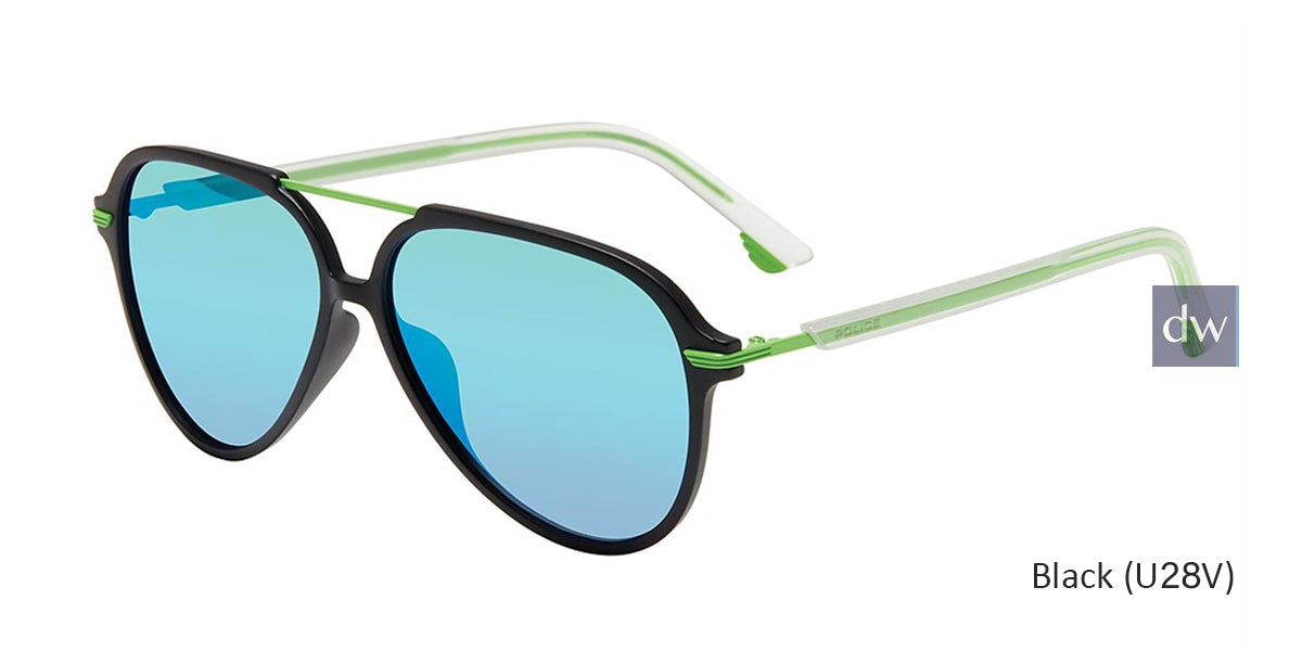 Black(U28V) Police SPL582 Sunglasses.