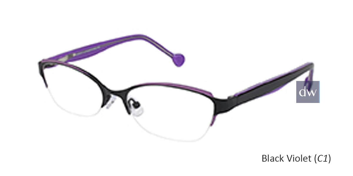 Black Violet (C1) Lisa Loeb LL165 Treasure Eyeglasses