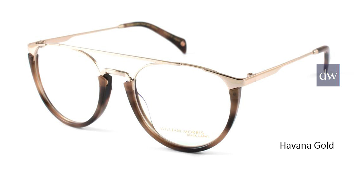Havana Gold William Morris Black Label BLSADE Eyeglasses