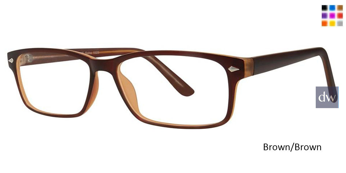 Brown/Brown Vivid Soho 1029 Eyeglasses.