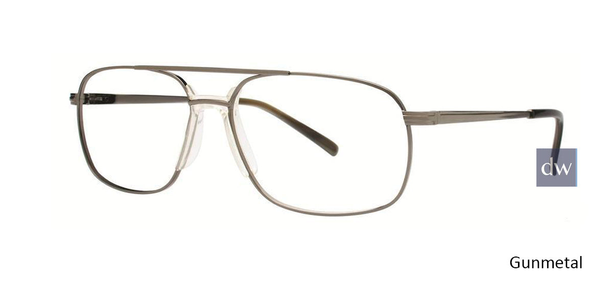 Gunmetal Comfort Flex Decker Eyeglasses.